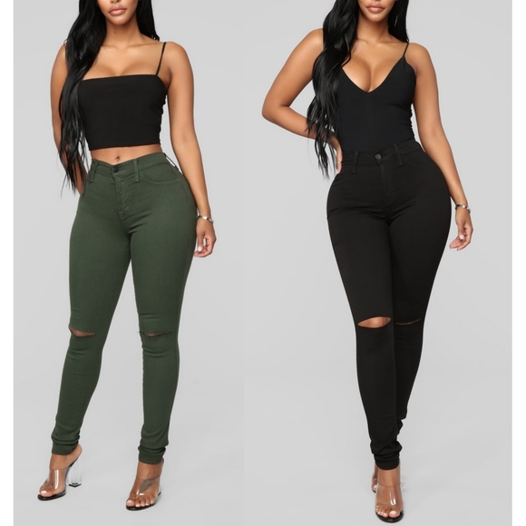 Fashion Nova Denim - 🖤2 Fashion Nova💚 High-Rise Jeggings Size 13